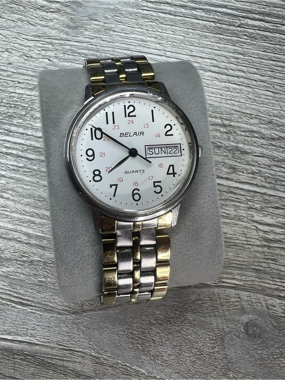 BELAIR Two-Tone Men's Quartz Watch - White Dial
